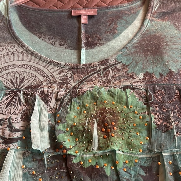 Essentials Multiple color green Tunic - Picture 5 of 10